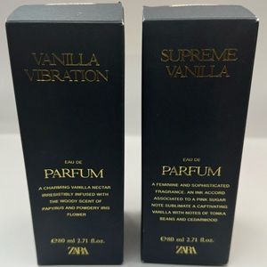 Zara Vanilla Supreme and Vanilla Vibration NWB